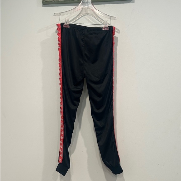 Kappa Black Track Pants with pink Trim and logo down side small women’s jogger - Picture 7 of 7